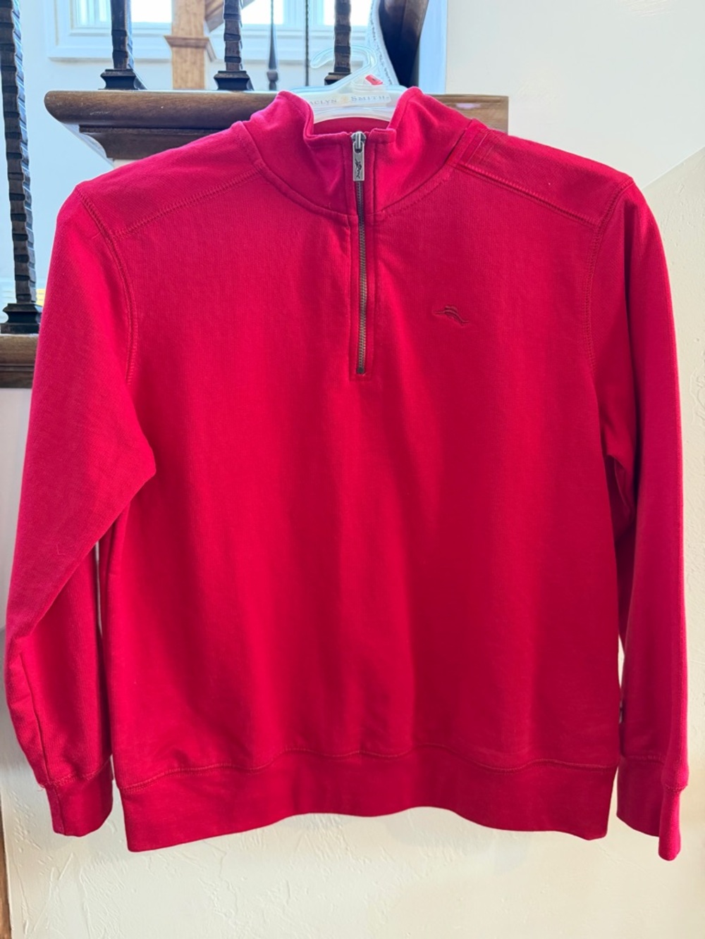 Tommy Bahama red boys, quarter zip